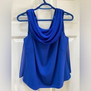 Jacques Vert Royal Blue Cowl Neck Top